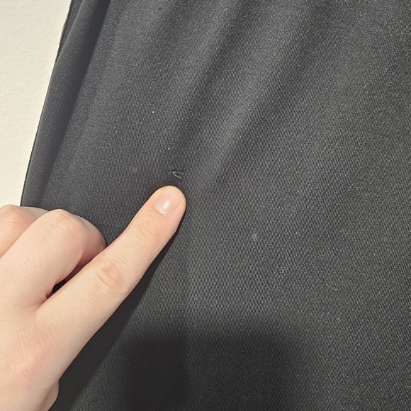 ATHLETA Black Joggers with Tan Side Stripes Cuff Zippers Womens Size Small Long - Picture 4 of 10